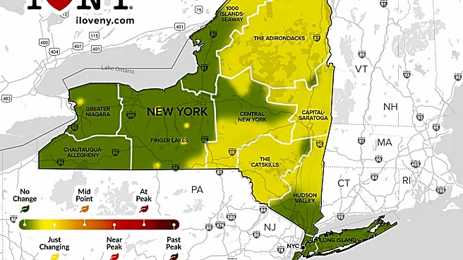 New York fall foliage report shows early color changes
