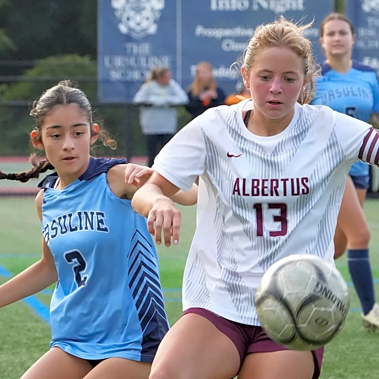 Albertus tops Ursuline, girls soccer scoreboard for week of Sept. 21
