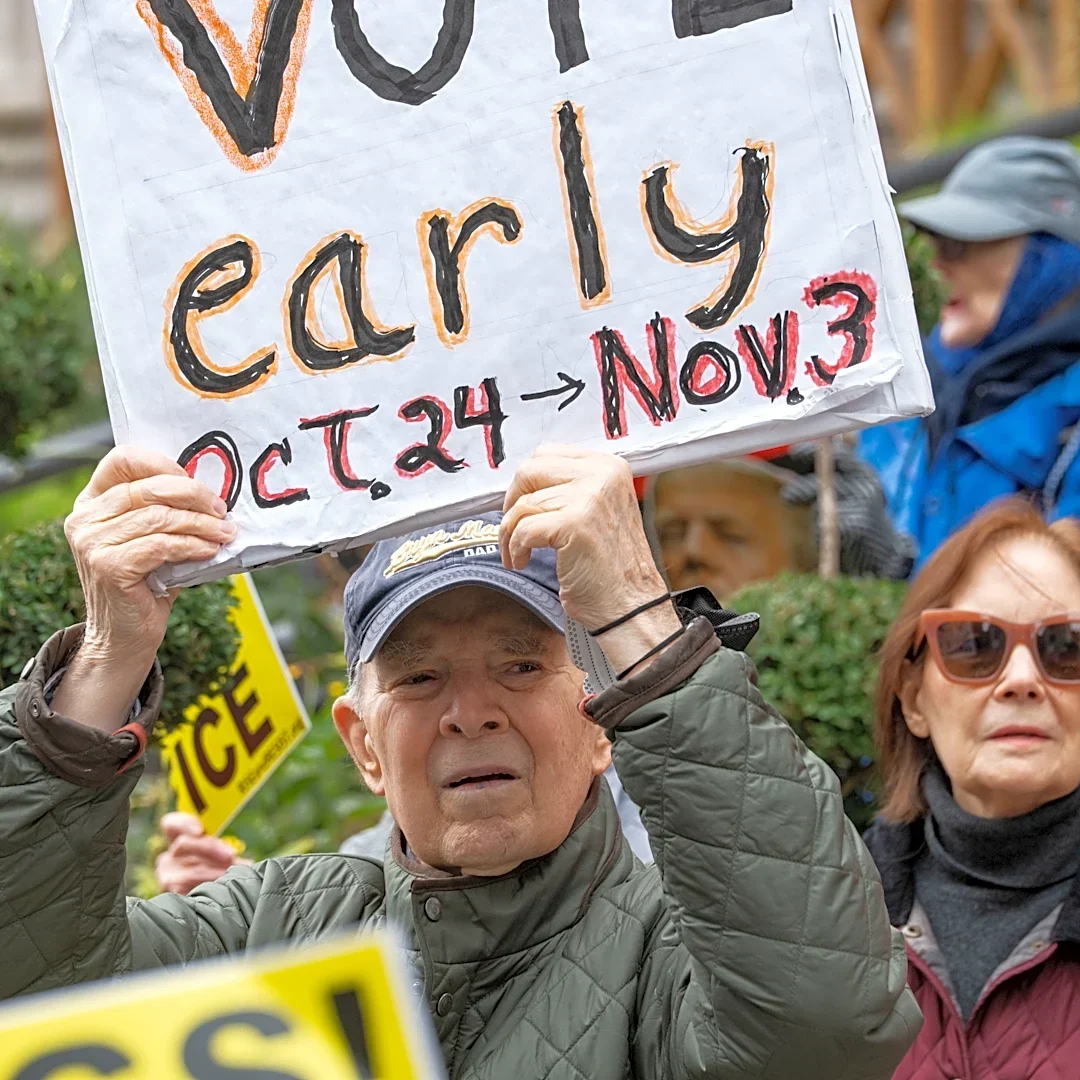 'No Kings' rally encourages early voting ahead of midterms