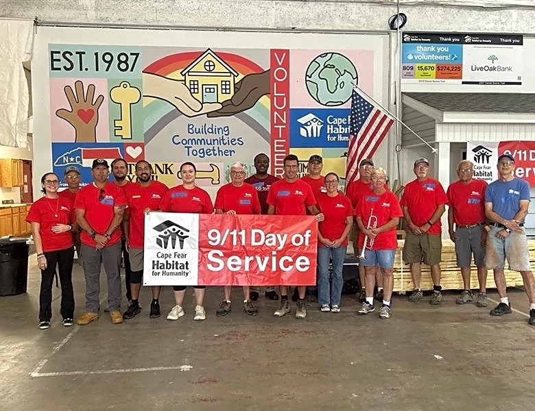 Cape Fear Habitat's 9/11 service day honors veterans, first responders