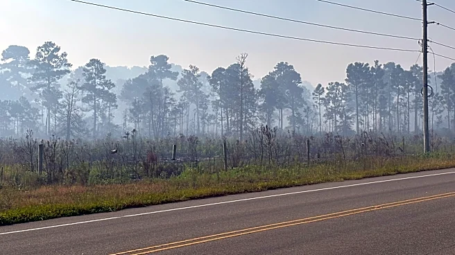 Smoky conditions remain from Shallotte fire