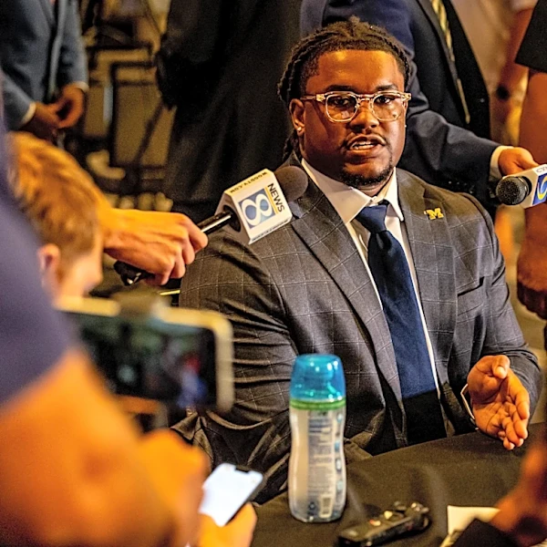 Watch Michigan football DT Trey Pierce video at Big Ten media days