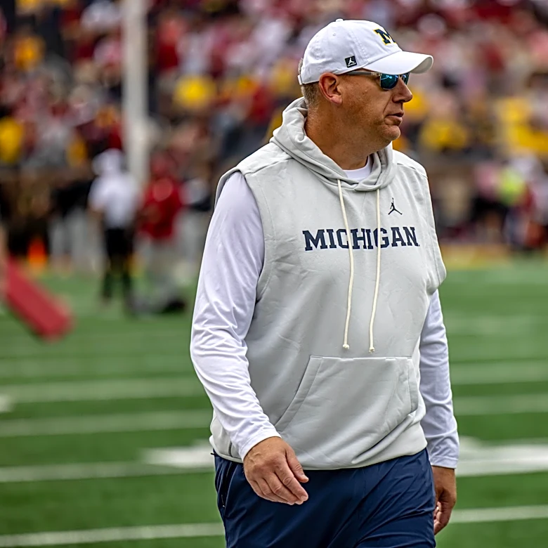 Jim Harding takes blame for Michigan line struggles