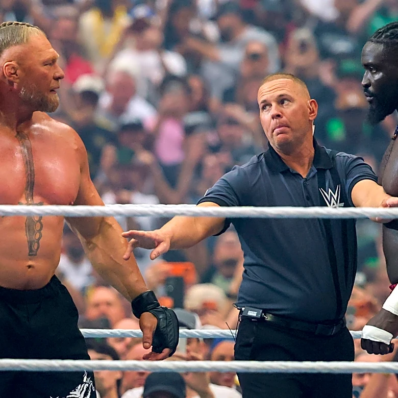 Oba Femi And Brock Lesnar To Battle In Huge Stipulation Match At WWE SummerSlam