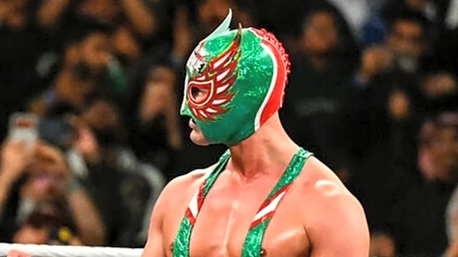 WWE's El Grande Americano Sat Front Row At World Cup Match Between Mexico & England