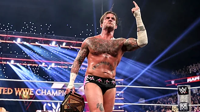 CM Punk Recreates Throwback Photo Following WWE Raw World Title Win
