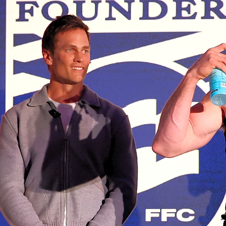 Former NFL Quarterback Tom Brady Slaps WWE Star Logan Paul During FanaticsFest