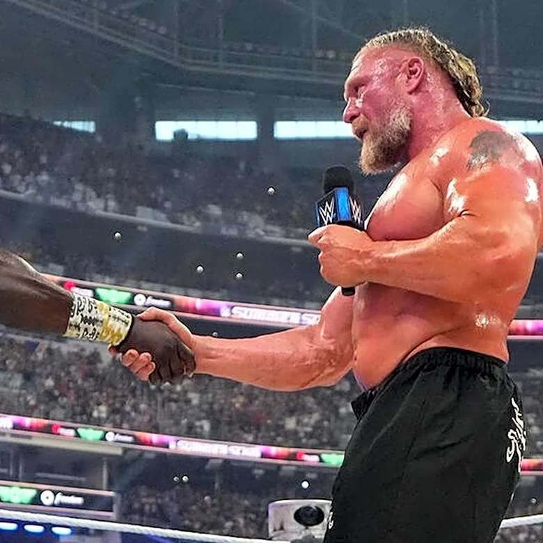 Bully Ray Witnessed Backstage Interaction Between WWE's Brock Lesnar & Oba Femi