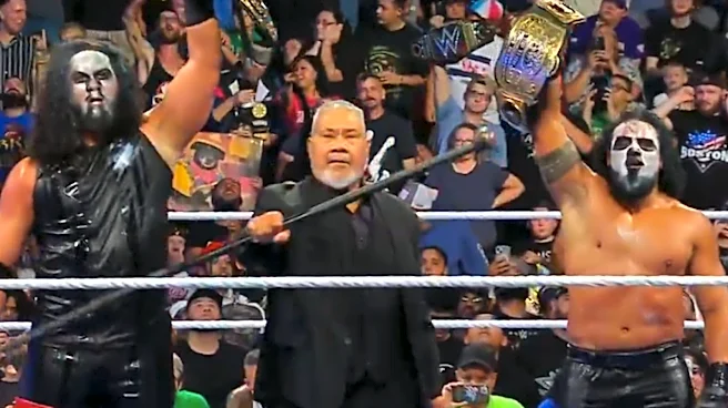 MFT (With Haku) Win Triple Threat Tag Match, Claim WWE Tag Titles On SmackDown