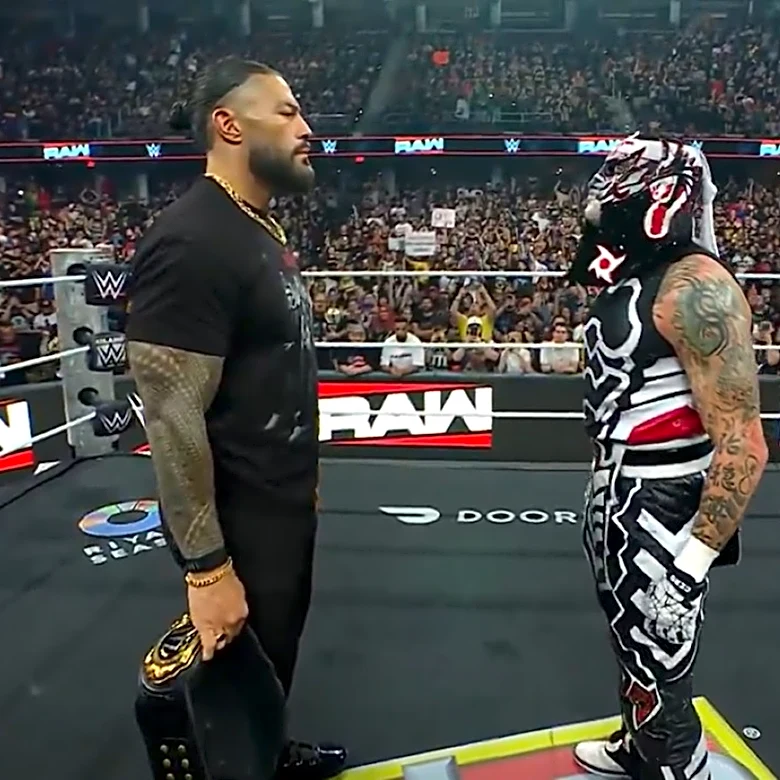 Roman Reigns Confronts Penta Following WWE Raw Tournament Finals Win Over Rey Fenix