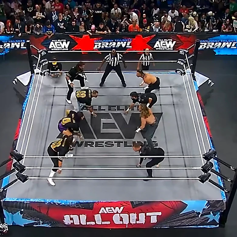 Jack Perry, Sisters Of Sin, Bang Bang Gang Pick Up Wins On AEW All Out Tailgate Brawl