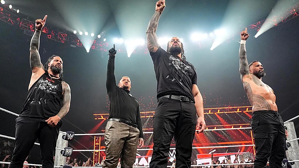 Solo Sikoa Embraces Roman Reigns & The Usos After WWE Raw Goes Off The Air