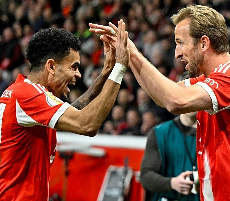 Kane y Luis Díaz envían al Bayern a la final de la Copa alemana