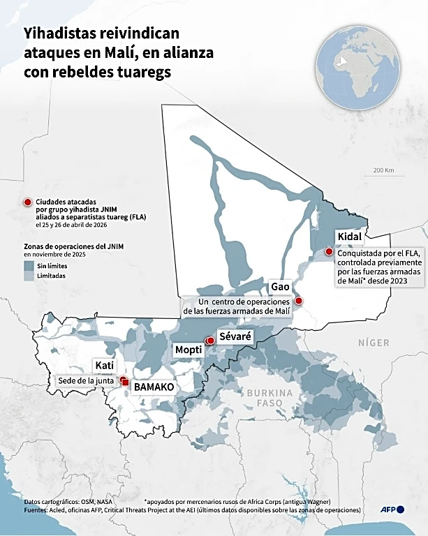 Rusia quiere que la situación en Mali se estabilice "lo antes posible"