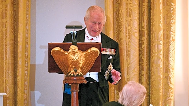 "Ustedes hablarían francés": dice el rey Carlos III a Trump en la cena de Estado