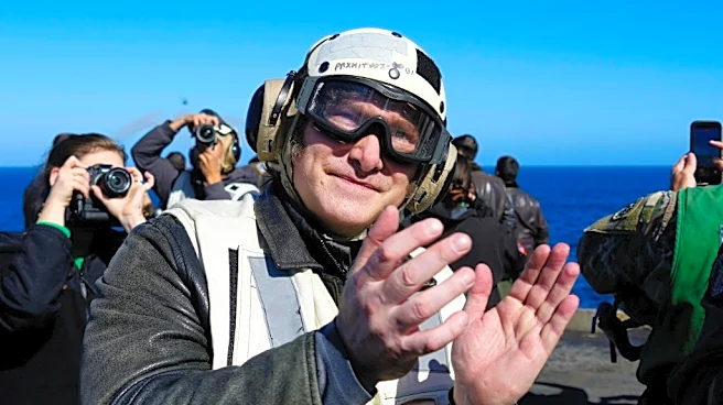 Milei asiste a ejercicio militar con EEUU a bordo del portaaviones USS Nimitz