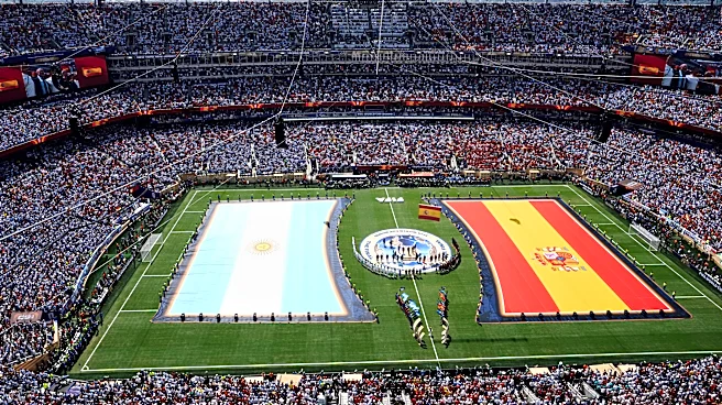 LO ÚLTIMO: La final comienza, tras himnos de España y Argentina