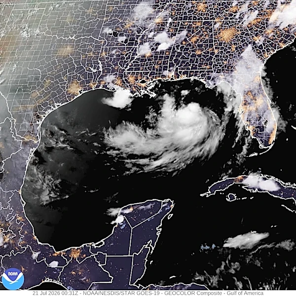 Se esperan fuertes lluvias en costas del Golfo de México por la tormenta tropical Bertha