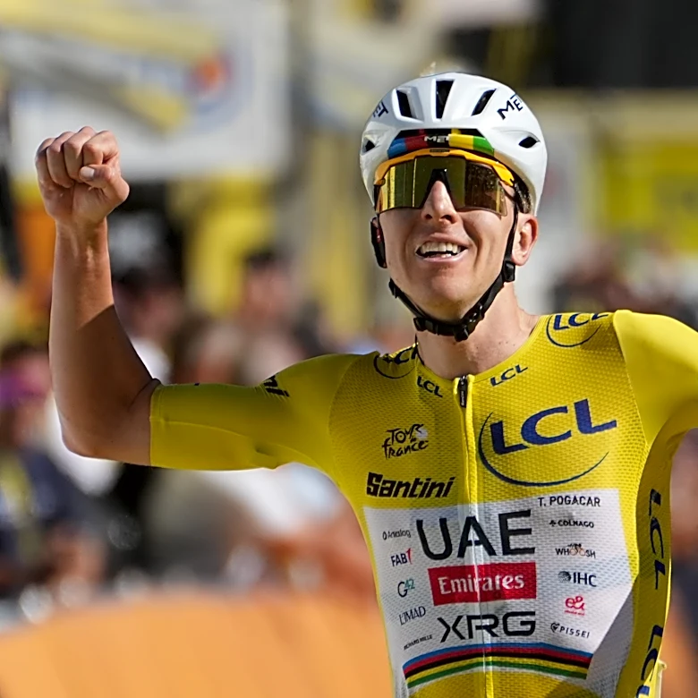 Pogacar lanza brillante ataque en el Alpe d'Huez, gana la etapa 19 del Tour y amplía su ventaja