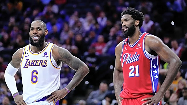 Los 76ers celebran la llegada de James con foto de coronación digna del Rey del básquetbol