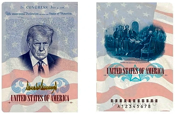 Estados Unidos emitirá pasaportes con la imagen de Trump
