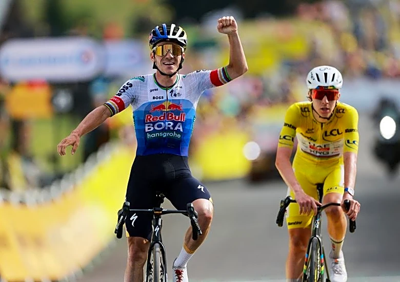 Evenepoel gana la etapa 15 del Tour de Francia, mientras Vingegaard abandona tras una caída