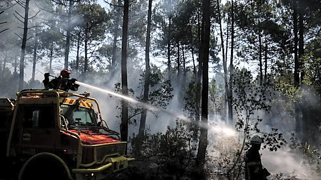 Los bomberos de Francia y España se apresuran a controlar las llamas antes de una nueva ola de calor