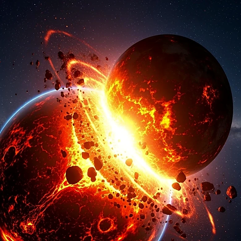 Cómo se formó la Luna: la teoría del gran impacto explicada