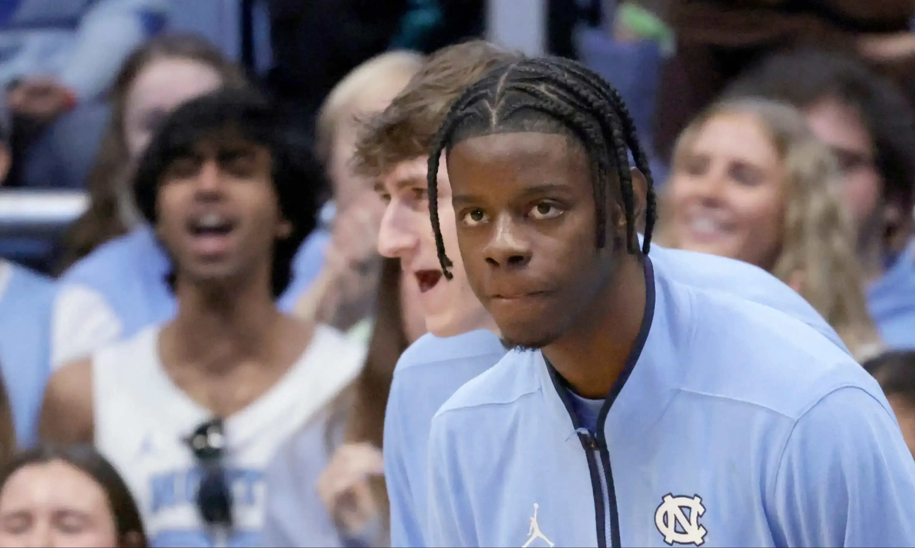 No. 16 North Carolina won't have top scorers Wilson and Veesaar against NC State