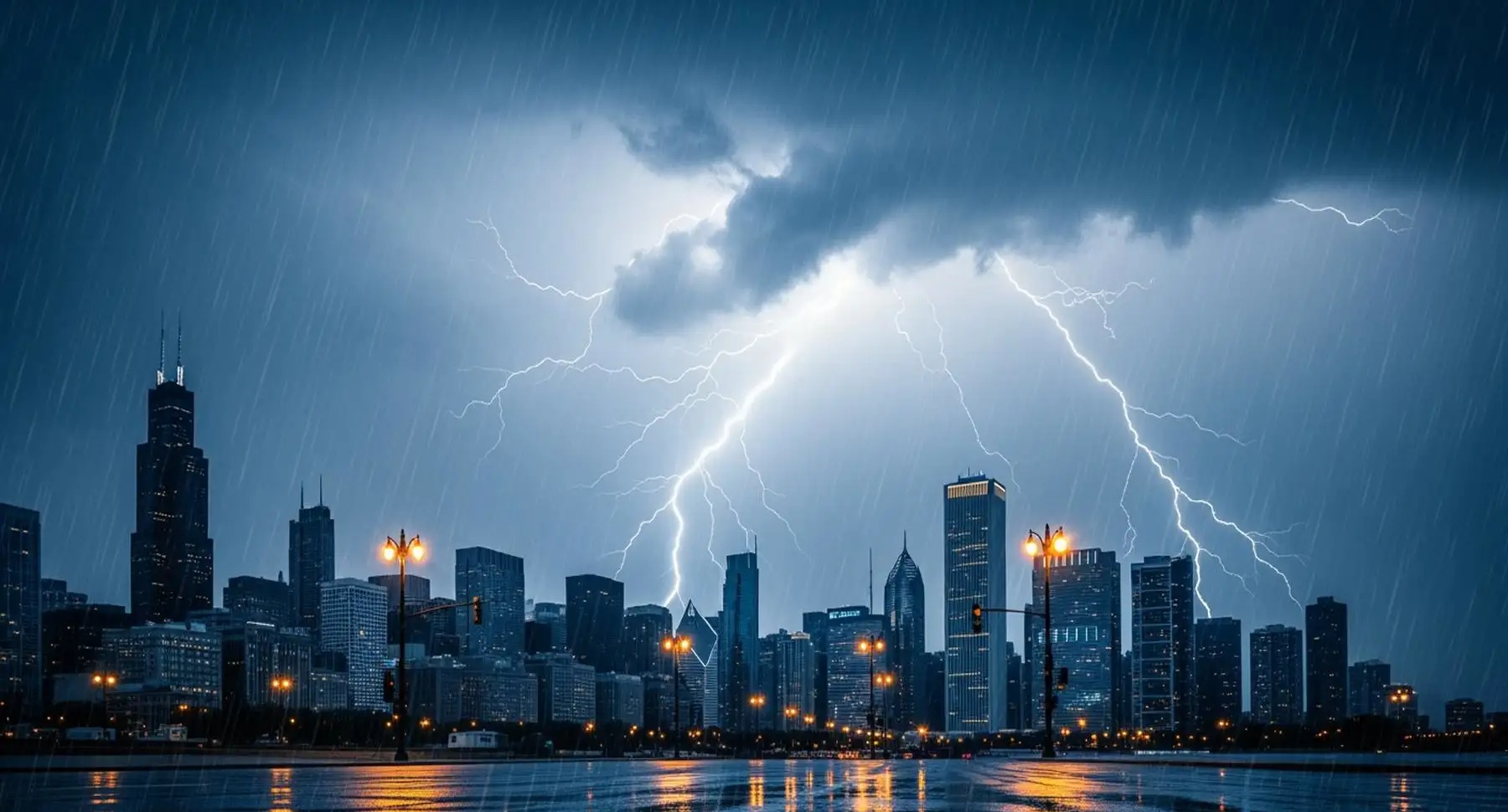 Chicago Faces Heavy Rain and Thunderstorms on March 10, 2026