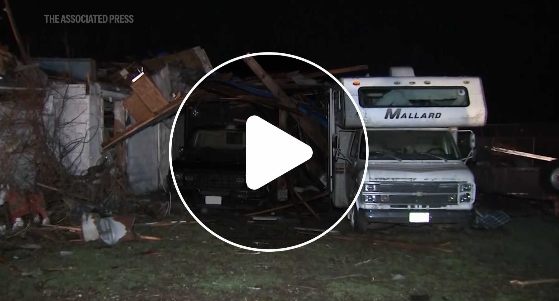 VIDEO | Severe storms whip up tornadoes in Illinois and Indiana, leveling homes