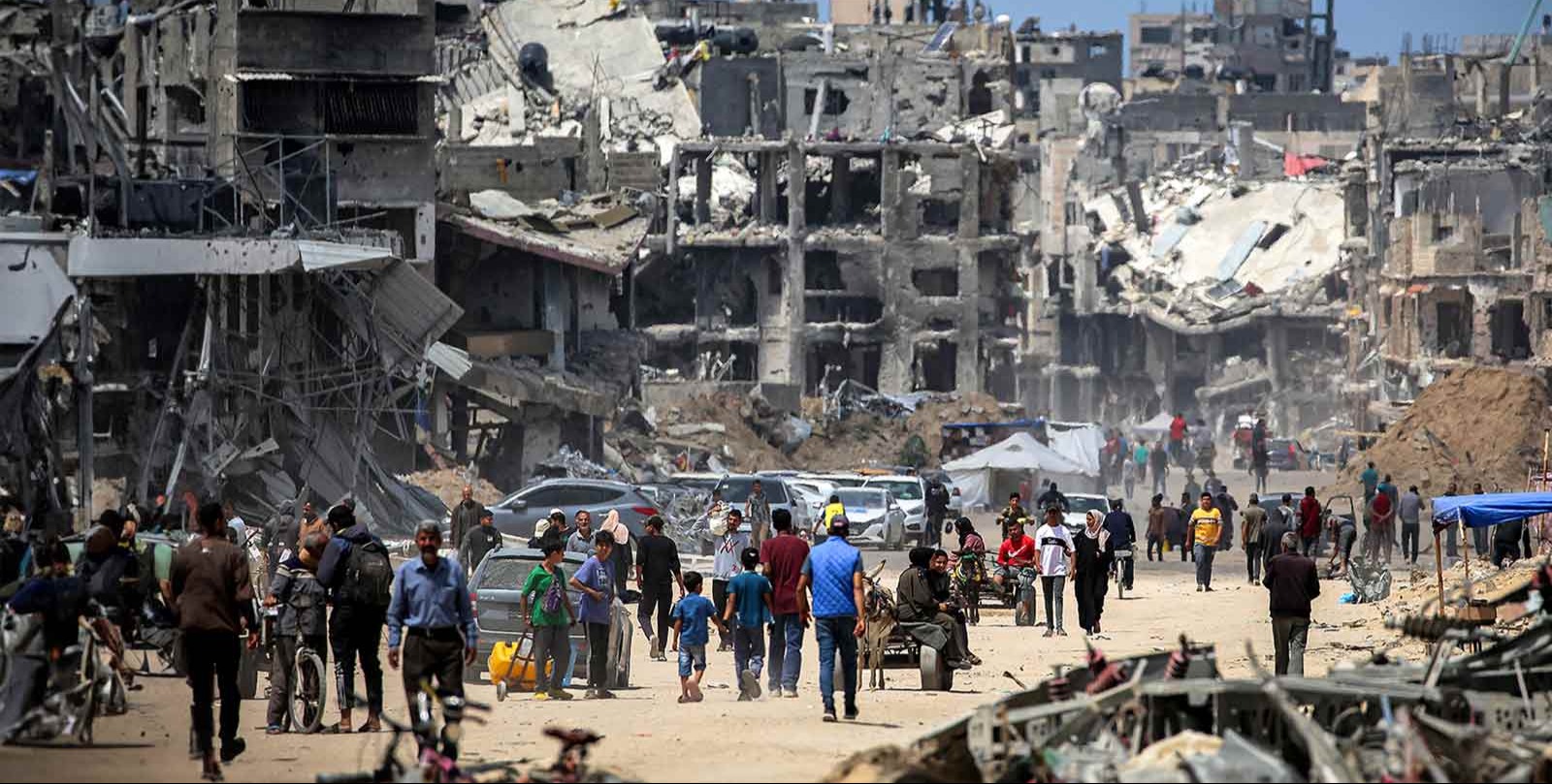 VIDEO | Tents destroyed as heavy rains cause flooding in Gaza