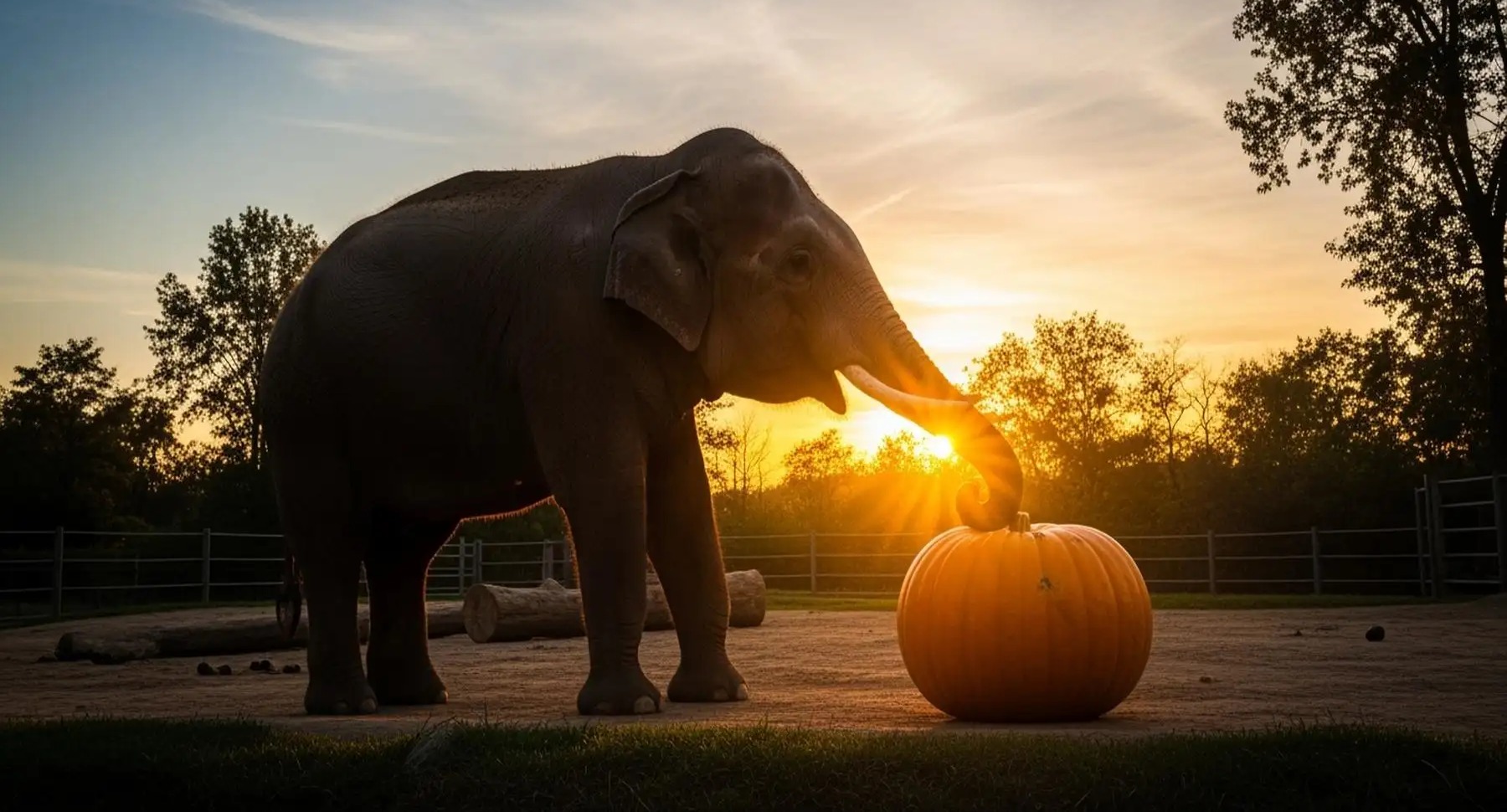 VIDEO | Animals enjoy pre-Halloween treats at UK zoo