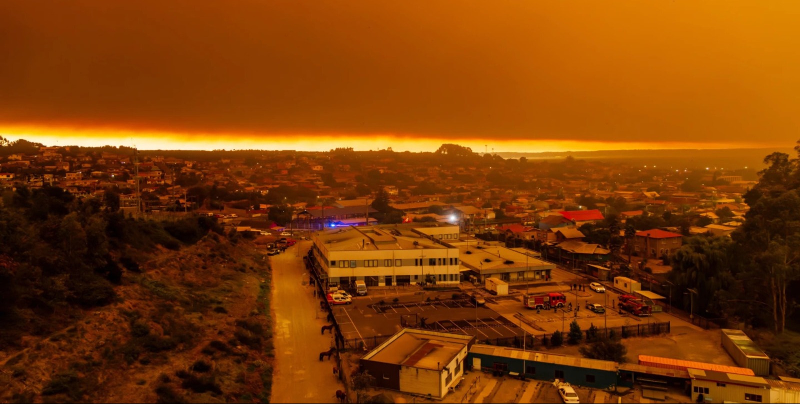 Firefighters face attacks, drones and arsonists while battling deadly blazes in Chile