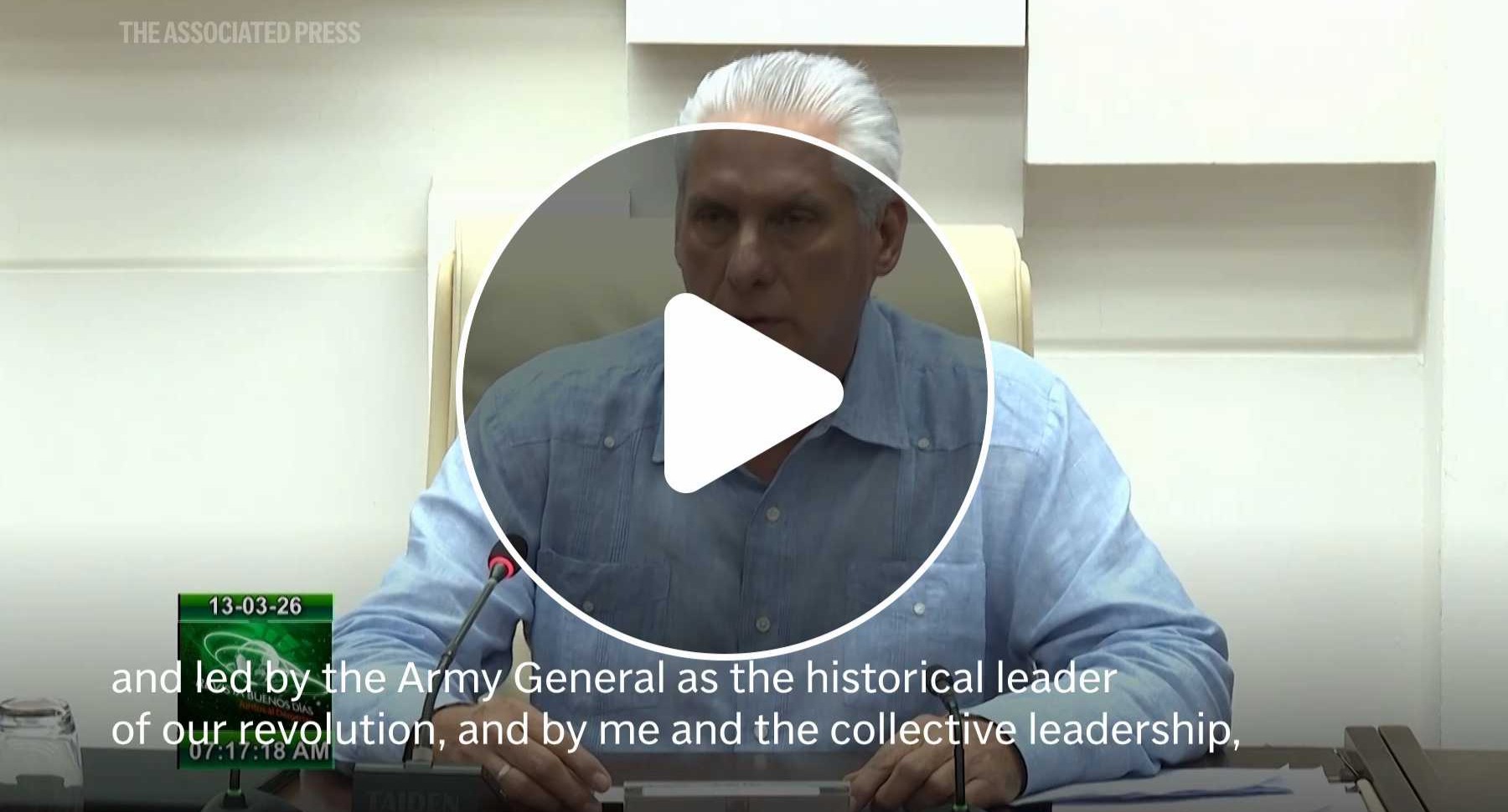 VIDEO | Cuban president says talks were recently held with the US to resolve differences