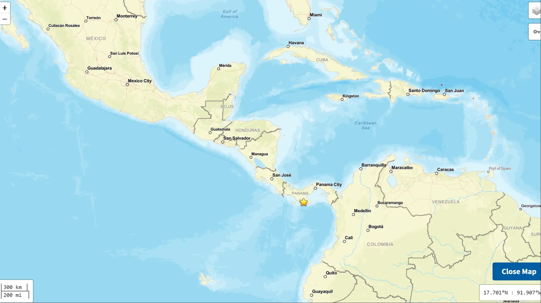Massive earthquake strikes Panama at magnitude 7.6, tsunami threat issued