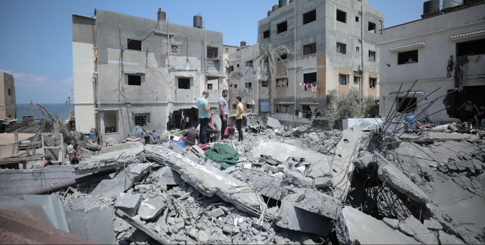 VIDEO | Scenes of destruction in Palestinian tent encampments as heavy rain batters shelters in Gaza