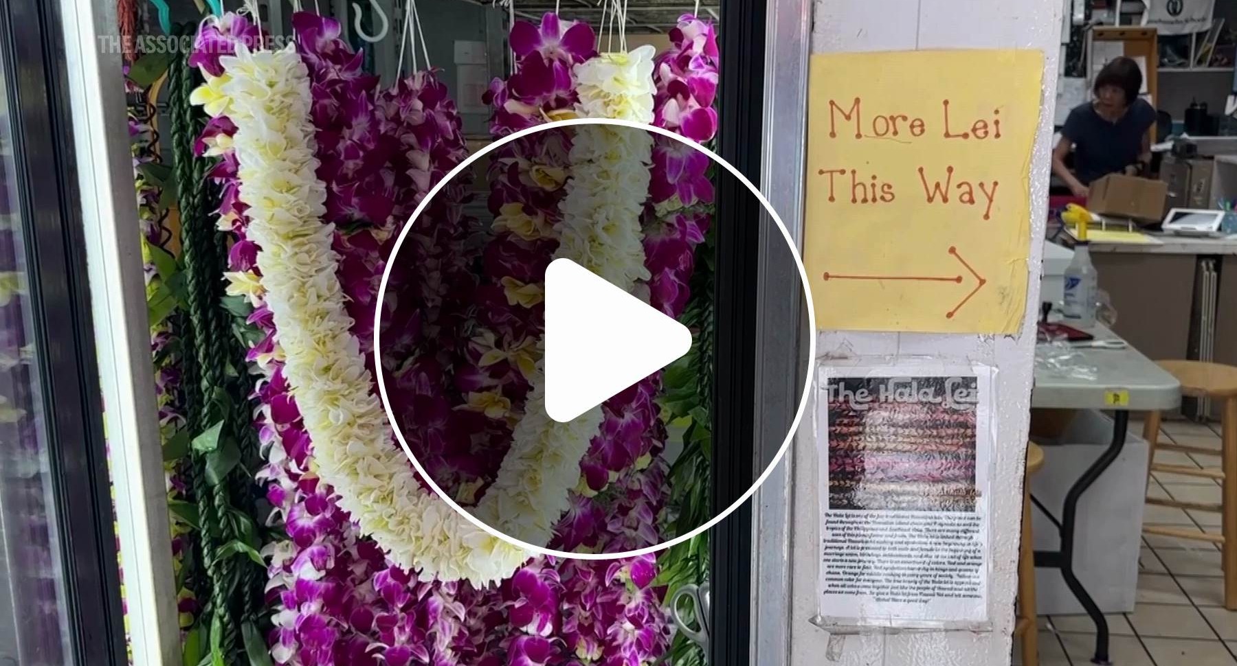 VIDEO | Hawaii's fragrant flower lei face competition from cheaper imports