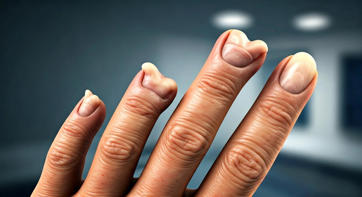 Nail clubbing may signal liver disease.