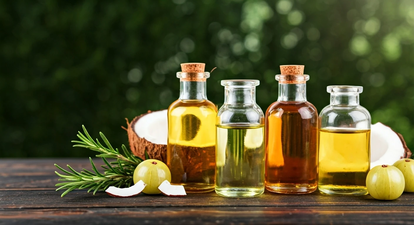 Get Gorgeous Hair with These 9 Oil Blends.