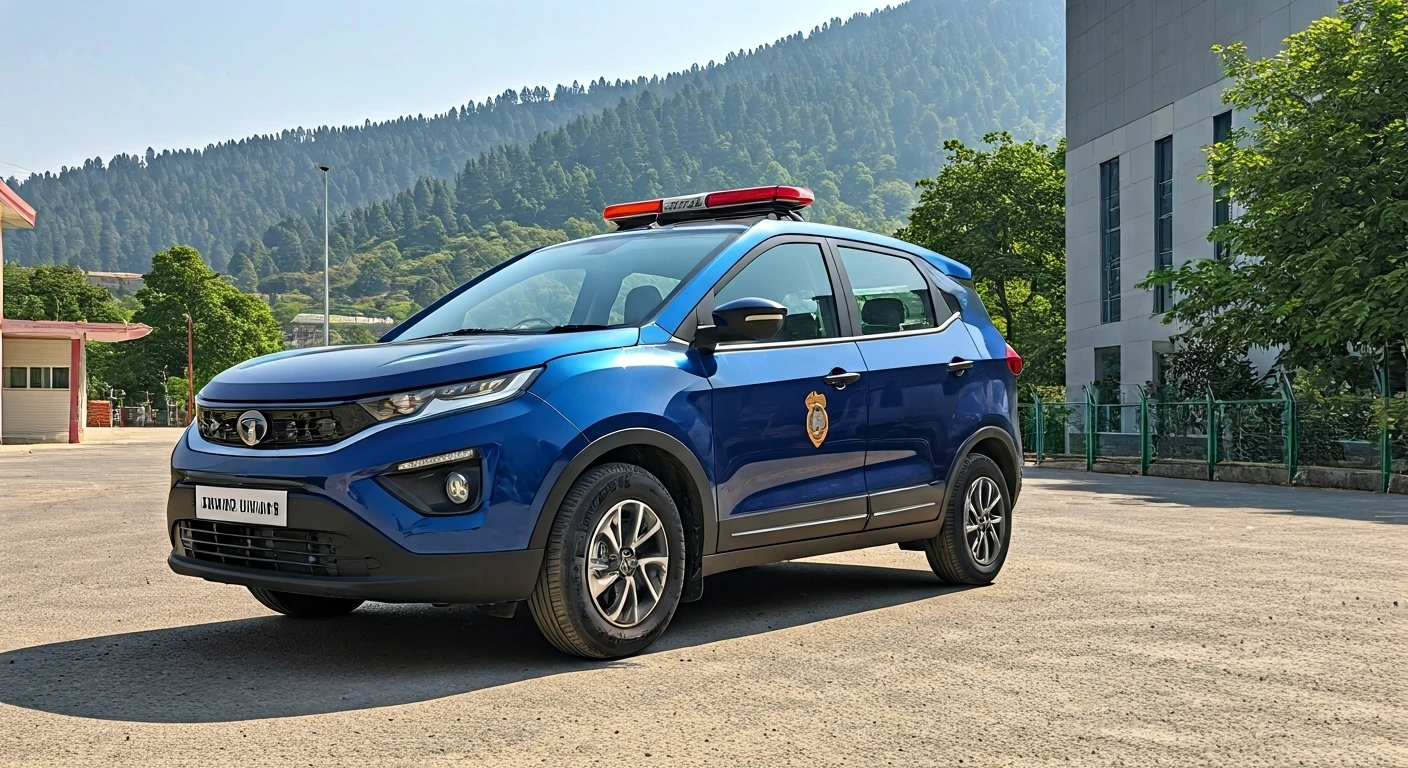 Tata Curvv EV joins Himachal Police fleet.