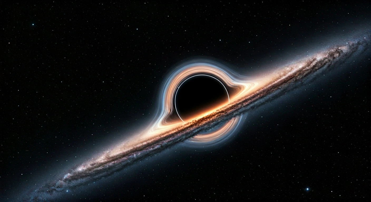 Webb Spots Cosmic Collision Near Black Hole