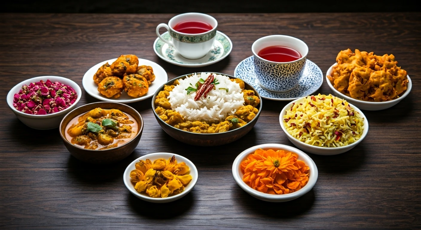 Explore 7 Delicious Indian Dishes with Flowers