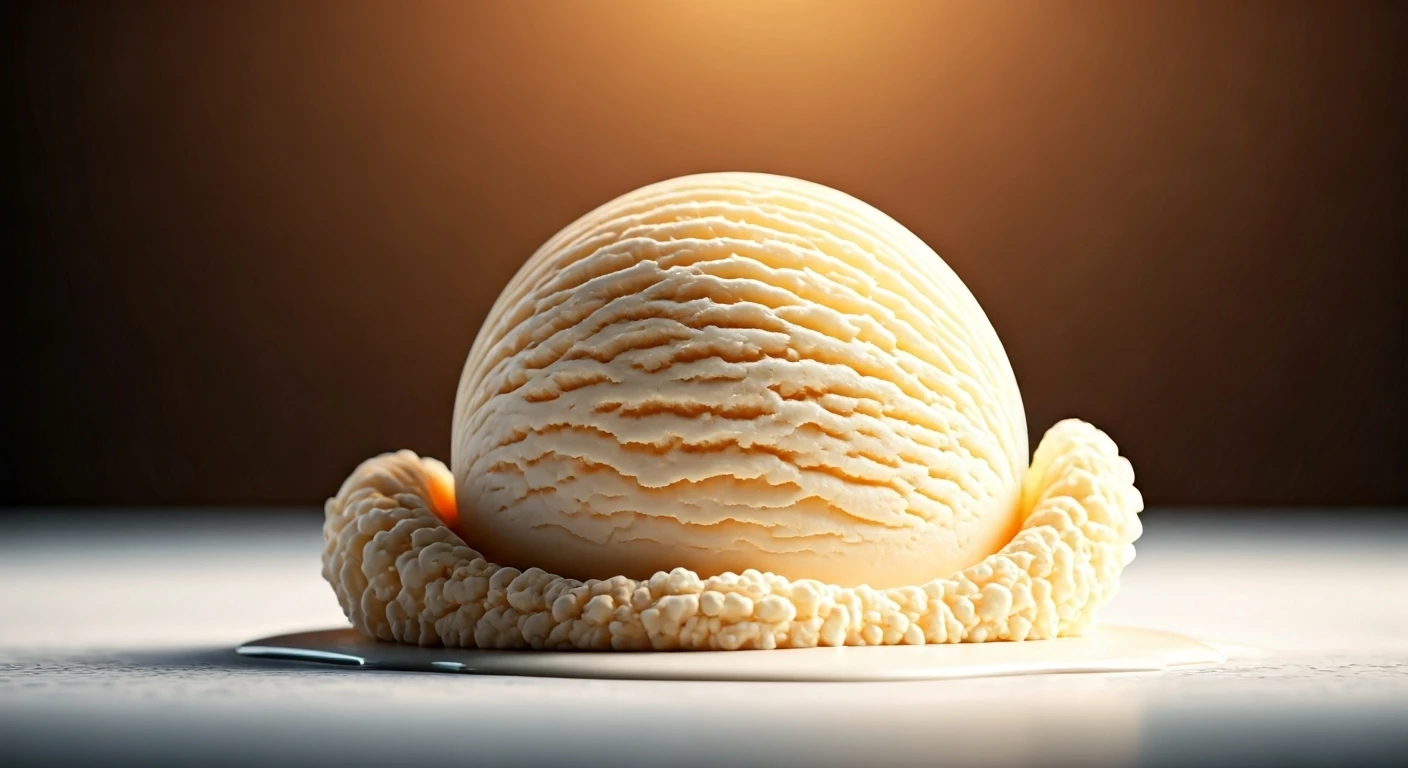 Vanilla Ice Cream Is A Perfect Summer Treat.