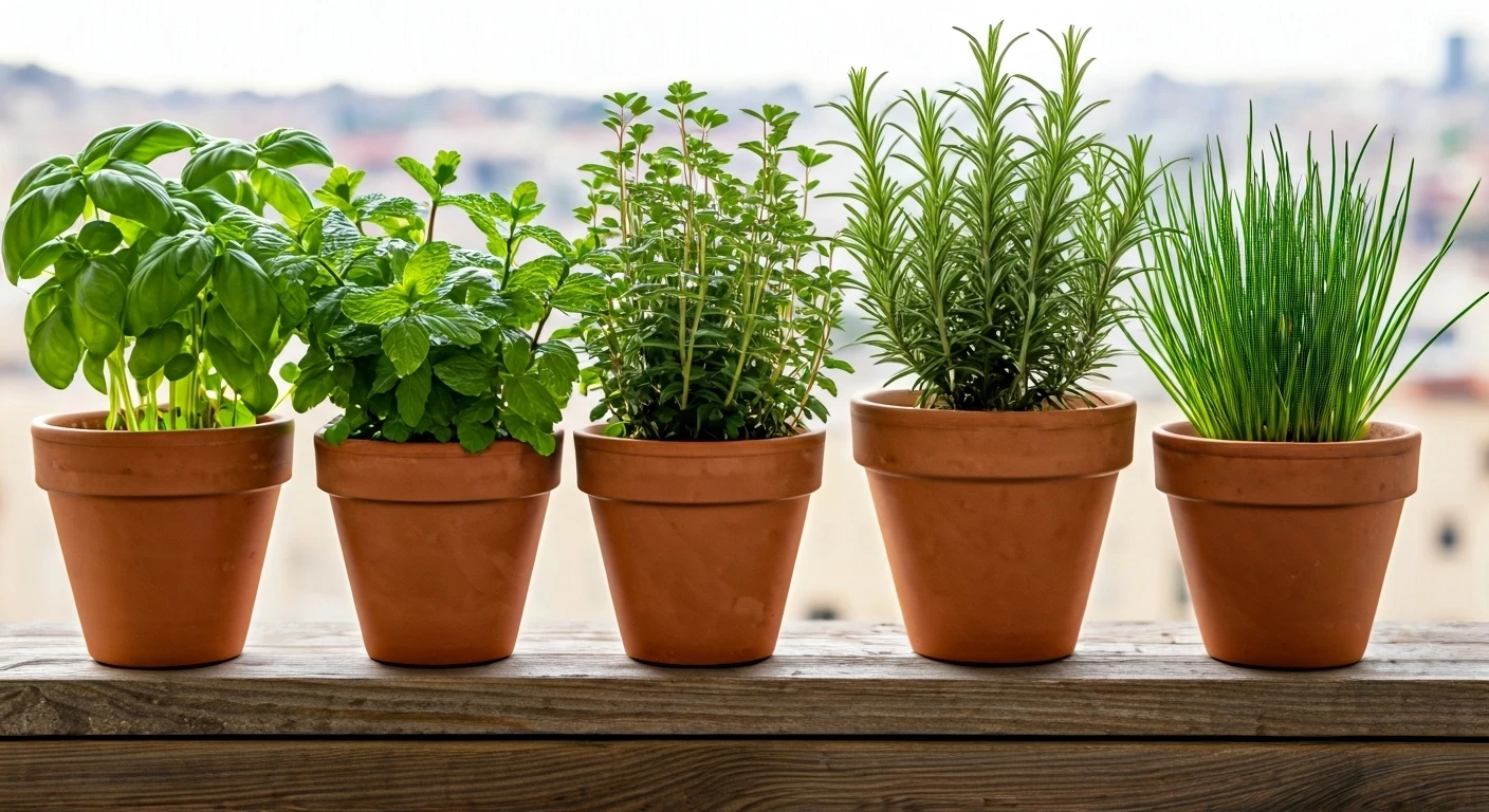 Grow Herbs on Your Balcony for a Green Oasis