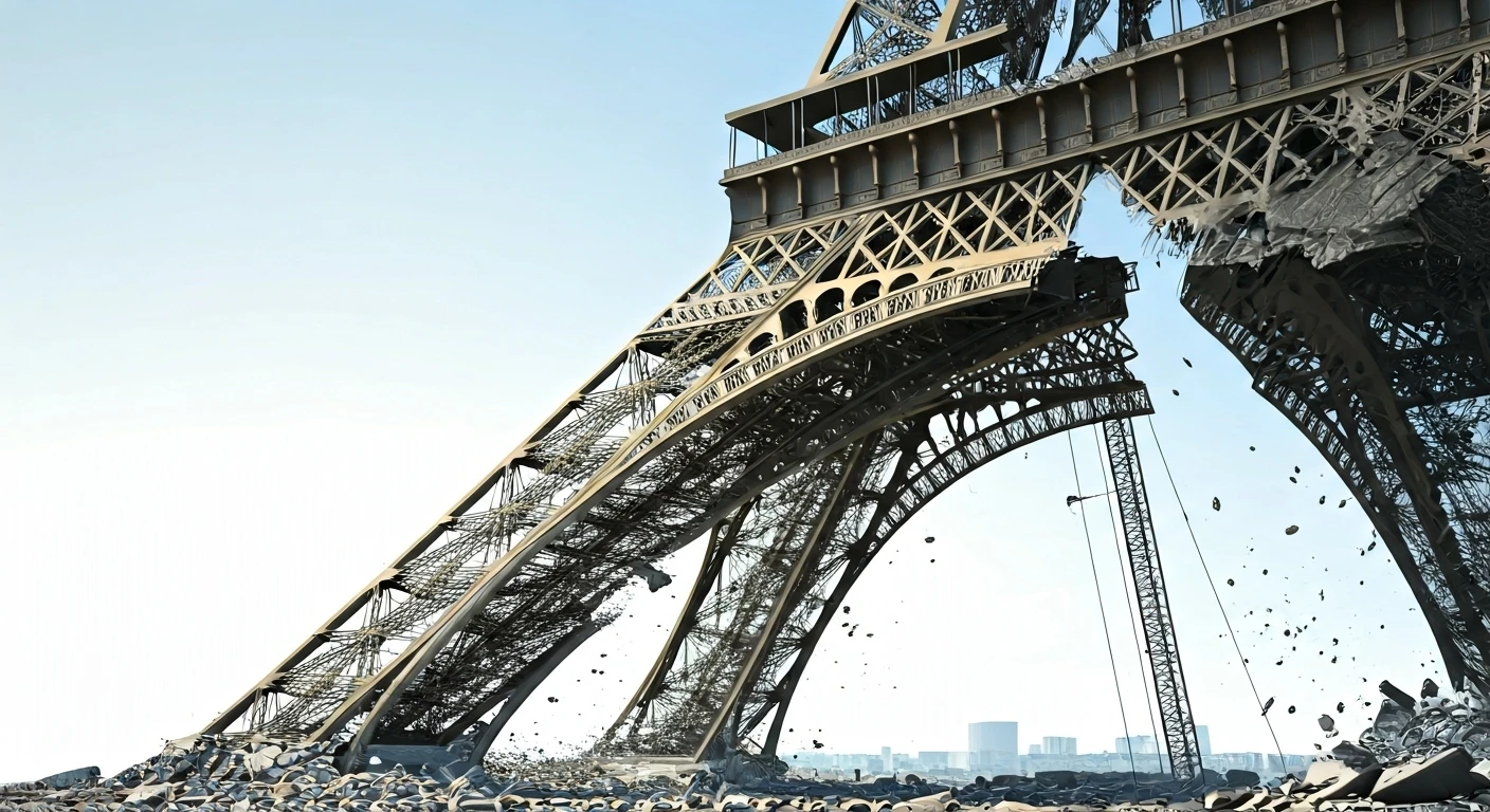 Eiffel Tower's Viral Demise Claim Is False