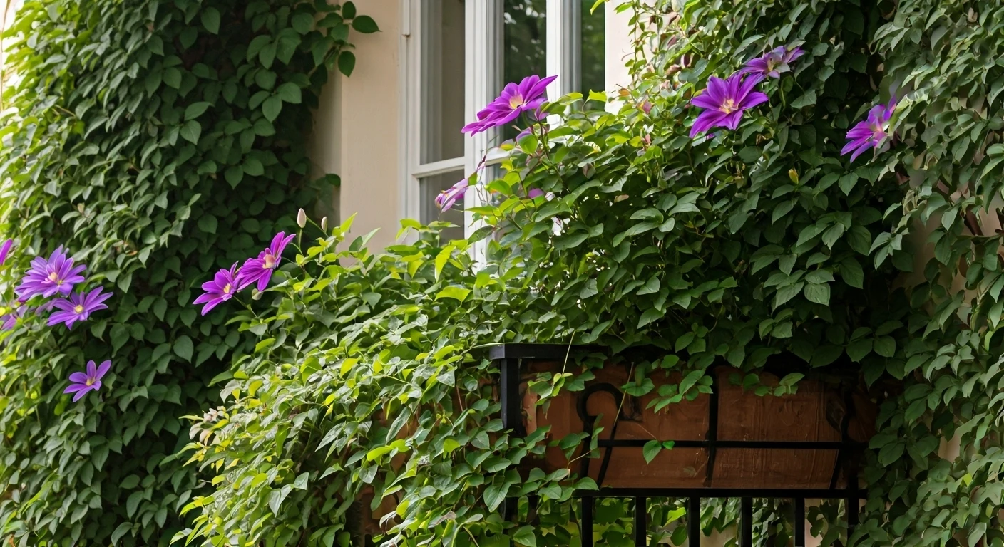 Climbing Plants Add Luxury to Balconies