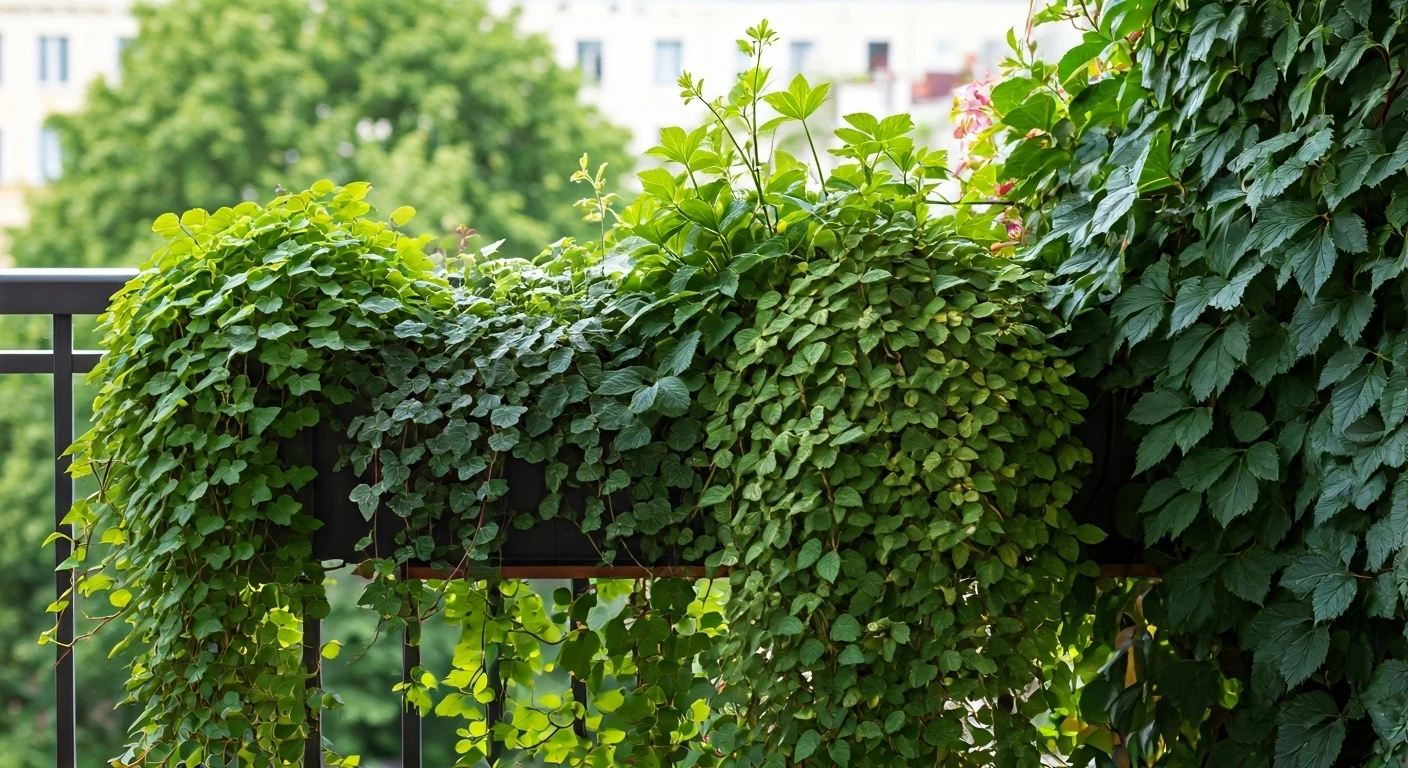 Climbers and creepers beautify your balcony.