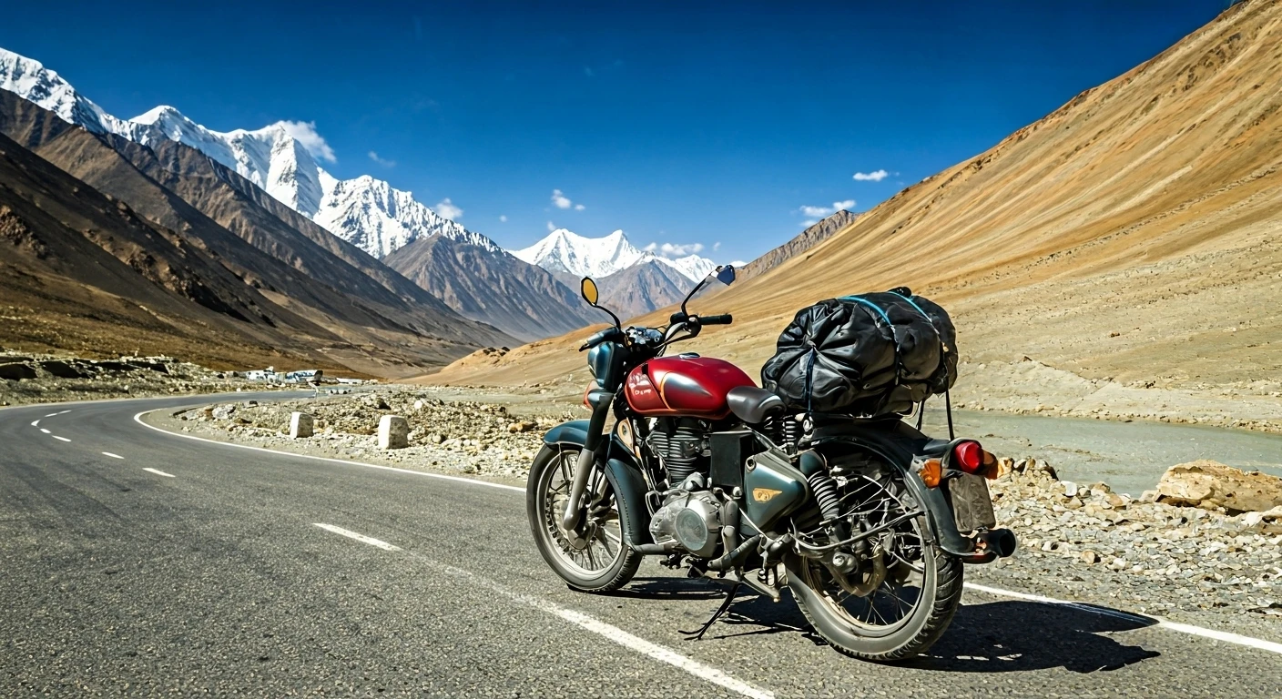 Chandigarh Woman Rides Scooty Through Ladakh
