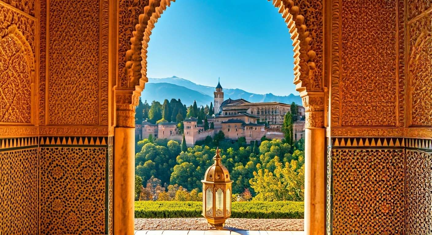 Indian Travelers Explore Granada, Spain